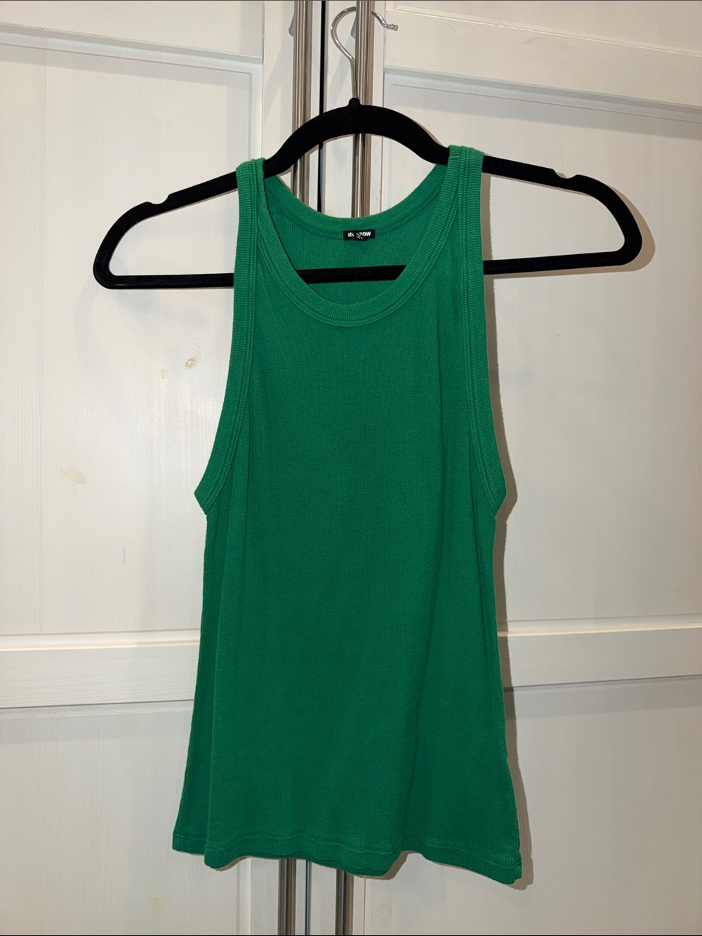 Monrow Emerald Green Ribbed Tank